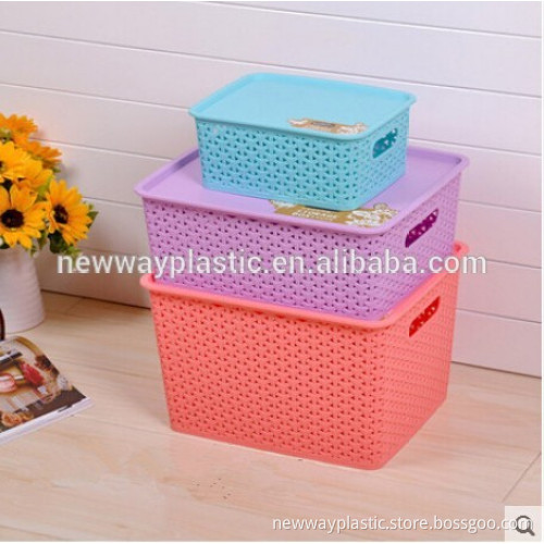 China manufacturer of Plastic woven storage box